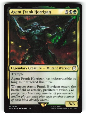 #ad Agent Frank Horrigan #89 NM Non Foil R PIP Magic MTG $12.50