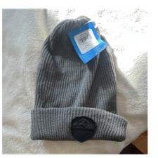Columbia Unisex Adults Gray Solid Knit Beanie Hat One Size Winter