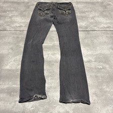 Rock Revival Easy Boot Jeans Women's TAG 29 Blue Actual 30x33 Y2K Western Flap