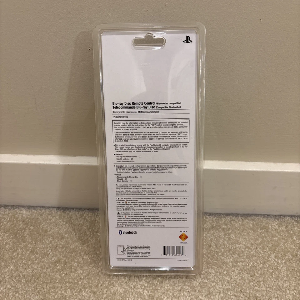 Sony PlayStation 3 PS3 Blu-Ray Disc Remote Control CECHZR1U 98046 NEW - Image 2 of 4