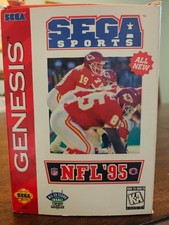 NFL ’95 Sega Genesis Complete CIB w/ Box & Manual Authentic Sega Sports