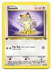 Meowth 56/64 Common Jungle Pokemon 1st Edition MP