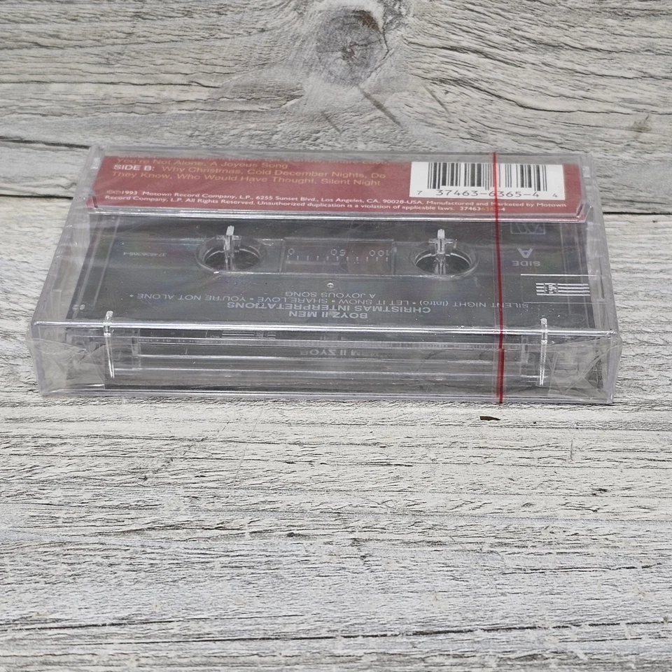 Boyz II Men Christmas Interpretations Cassette Tape 1993 Brand New Sealed Boys 2 - Image 4 of 4