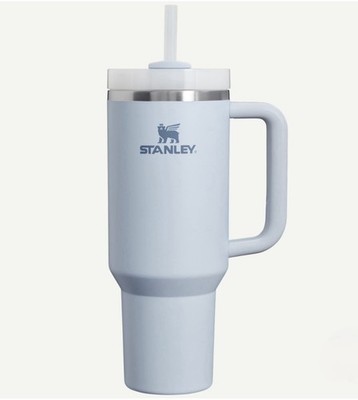 Stanley Quencher H2.0 FlowState 40 oz Tumbler Light Blue Handle Straw Insulated