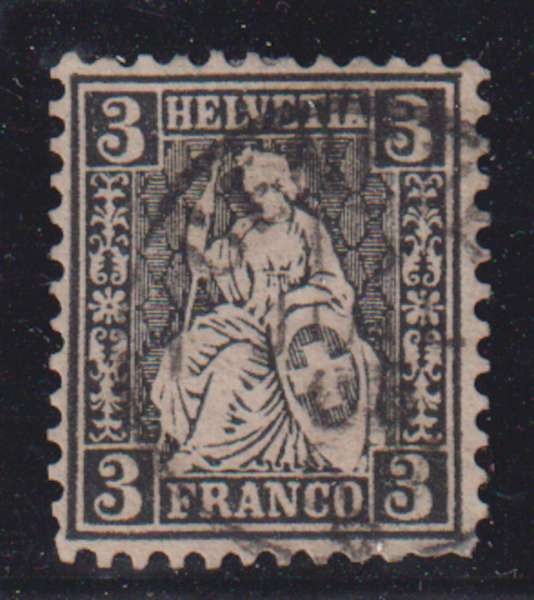 E7694: Switzerland #42 Used, VF, Sound; CV $160