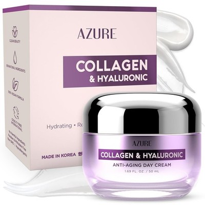 Azure Cosmetics Collagen & 1.69 Fl Oz (Pack of 1), & Hyaluronic Acid 