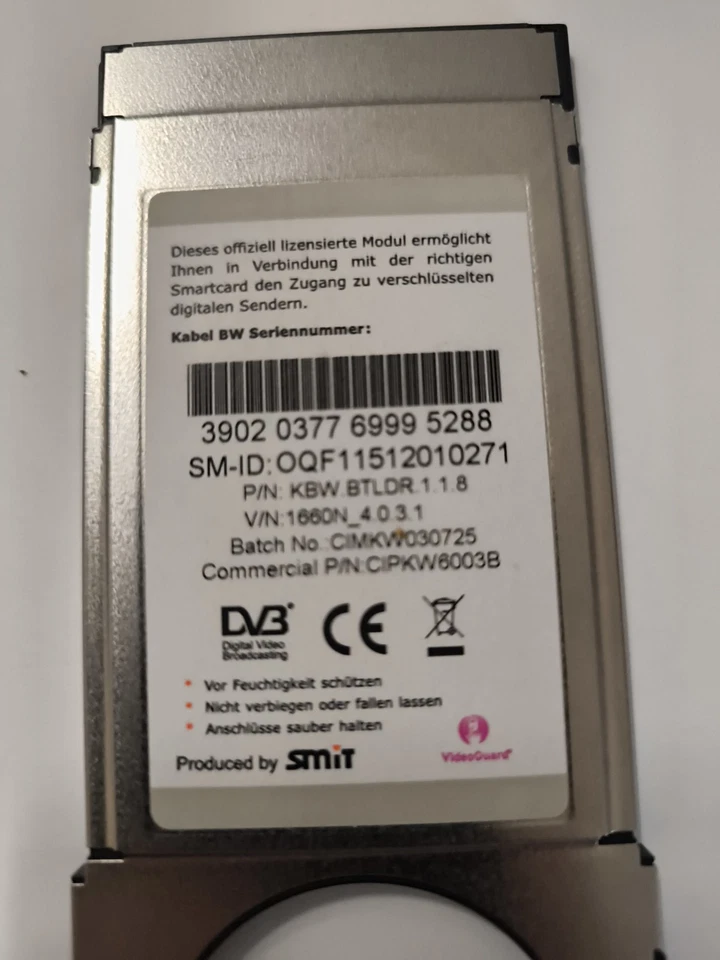 Kabel BW Unitymedia HD Modul CI+ HD TV - Bild 3 von 3