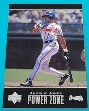 1998 Upper Deck Power Zone  #PZ12 Andruw Jones  Atlanta Braves Baseball Card J2