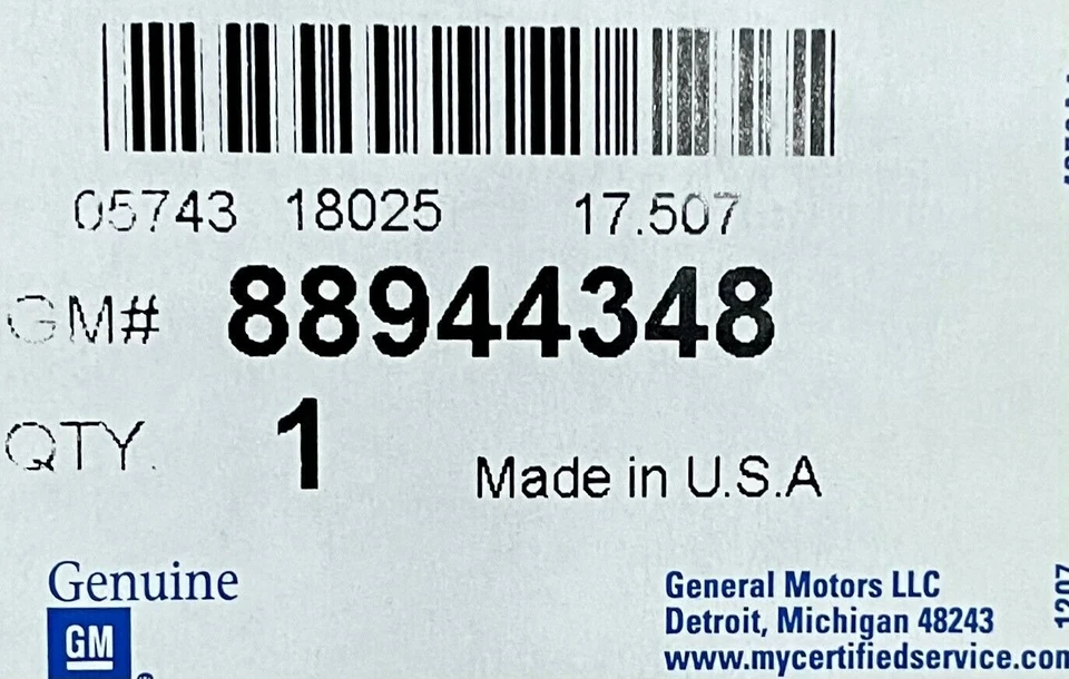 FITS 2002-2005 GMC ENVOY XL ENVOY MOLDING ASM FRT S/D UPR (R 88944348 - NEW OEM - Image 4 of 4