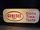 Vintage Genesee Beer Good Taste Cash Register Sign-Light