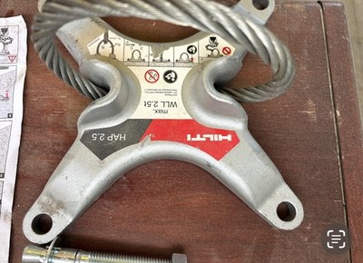 HILTI 2.5 TON Hoist And Tie Off Anchor. Very lightly used.