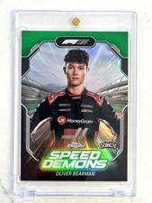 2025 Topps Chrome F1 Oliver Bearman Speed Demons Rookie Rc Green Refractor /99