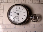 Illinois Transition Antique Running American Pocket Watch Grade IWC Circa 1889