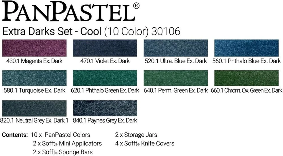 Extra Dark Shades Cool Painting Pastels - image 3 of 4