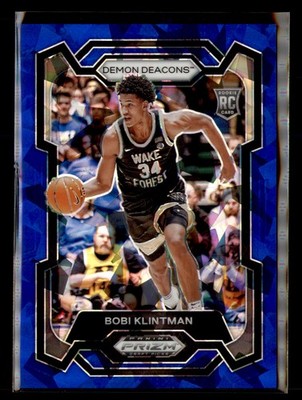 Bobi Klintman 2024 Panini Prizm Draft Picks Prizms Blue Ice #/99 #34