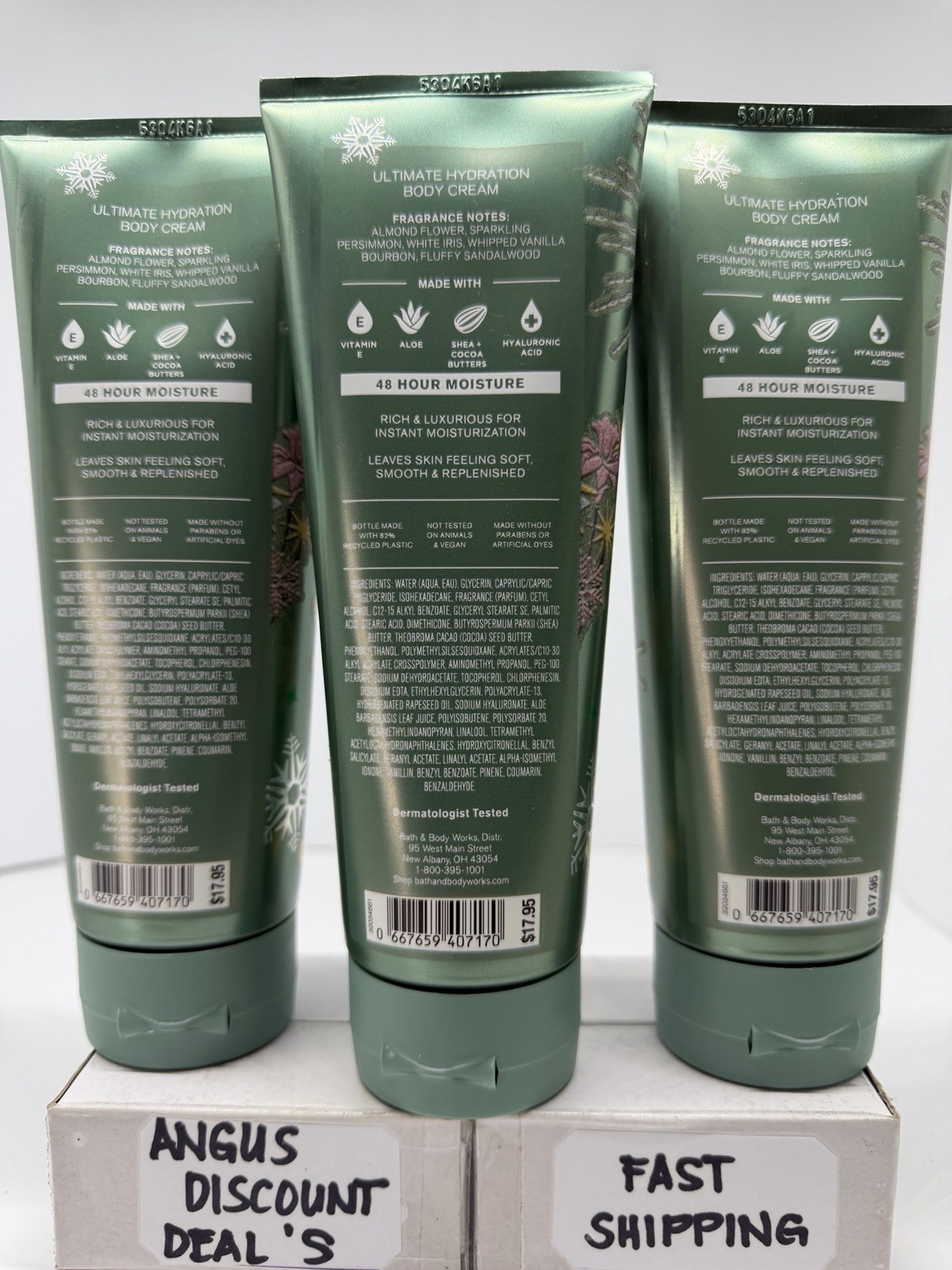 Bath & Body Works 3PCS Magic In The Air Ultimate Hydration BODY CREAM , 8oz.