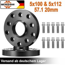 Spurplatten Spurverbreiterung Distanzscheibe Ø57,1 5x112 40mm 2x20mm Für VW Audi