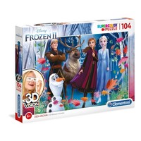 Clementoni 104Pcs Puzzle 3D Frozen 2 20611 X6