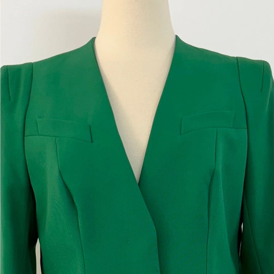 Falda Traje Blazer Escada Verde 2 Piezas Mezcla Lana Verde | Talla 38 y 40 (US 8-10) Foto 4 de 4