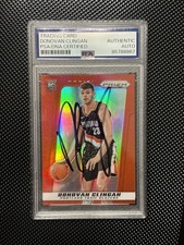 2024-25 Panini Prizm Deca Donovan Clingan Red Prizm Rookie PSA Auto /199 RC #60