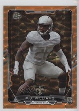 2015 Bowman Rookies Orange Ice 39/50 PJ Williams #4 a3q