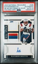 2023  NATIONAL TREASURES ROOKIE NFL GEAR AUTO KAYSHON BOUTTE 7/25