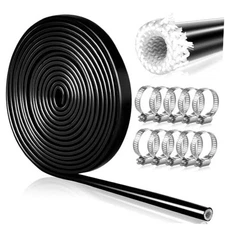  Heat Shield Sleeve x 10' Heat Shielded Wire Silicone Coated Fiberglass 1/4" ID