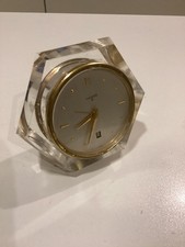 LUXOR 8 TAGE. SWISS MADE. BETTSEITENUHR. 17 JWLS. WECKER. KALENDER. SN 1047