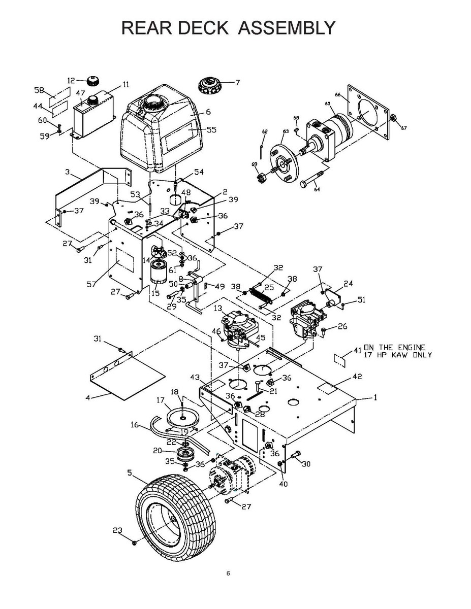 Zero Turn Mower Service Parts Manual Yazoo-Kees KHKW36151