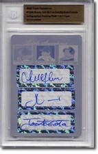 ANDREW McCUTCHEN * F Martinez * Jose Tabata Autograph Rookie Auto Plate BGS 1/1