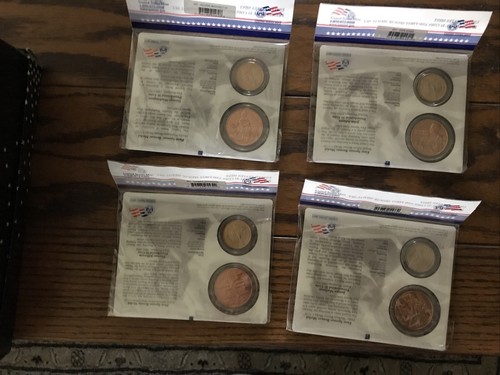 2007 Presidential $1 Coin and First Spouse Medal Set ALL FOUR IN ORIGINAL WRAP - Picture 2 of 2