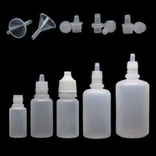 Empty PET Plastic Squeezable Eye Dropper Refillded Essential Oil Liquid Bottles