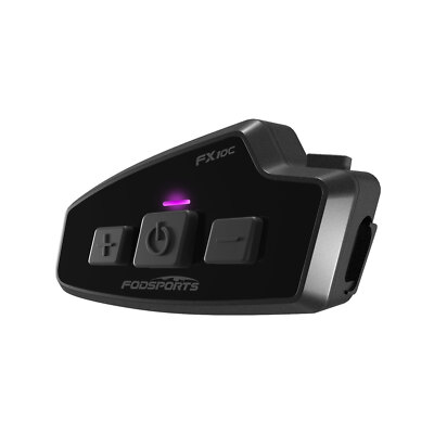 FX10C Intercom Motorrad Headset Bluetooth 5.4 Gegensprechanlage 10 Mesh FM Radio