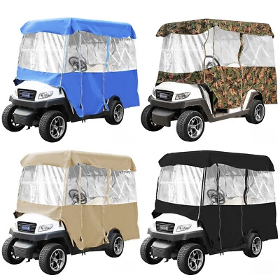 VEVOR 4 Passenger Golf Cart Cover Driving Enclosure Waterproof Person Roll-up Door