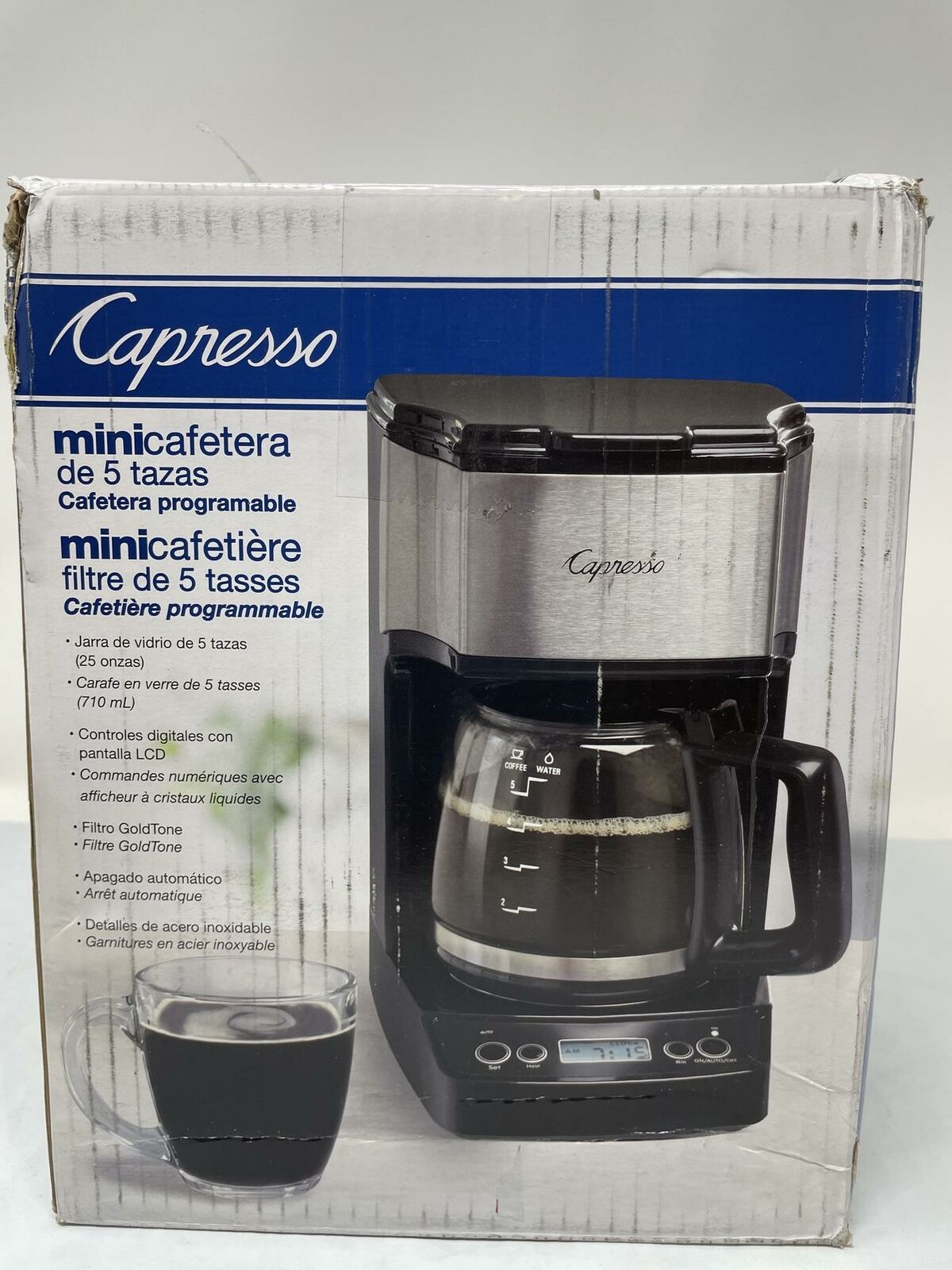 Capresso Black 5 Cup Drip Coffee Maker