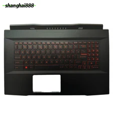 Top Case For MSI Katana GF76 MS-17L1 MS-17K3 Upper Case Palmrest Cover Backlight