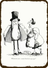 1975 PLANTERS MR. PEANUT SEX NUT Flasher Vntg-Look DECORATIVE REPLICA METAL SIGN