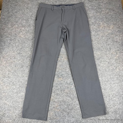 Vineyard Vines On The Go Pant Performance Cotton Nylon Stretch Gray Mens 34x32