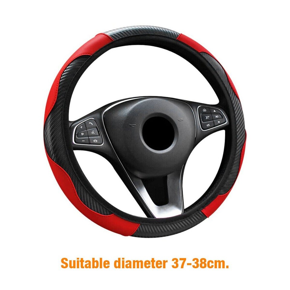 Ford Special Car Steering Wheel Cover Carbon Fiber Leather Steering Wheel Cover For Ford Raptor Focus Range Ecosport Fiesta Avis And Other Models Car Accessories I3968291394