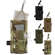 KRYDEX Single Open Top 5.56 Pistol 9mm Magazine Pouch Mag Hold Carrier MOLLE
