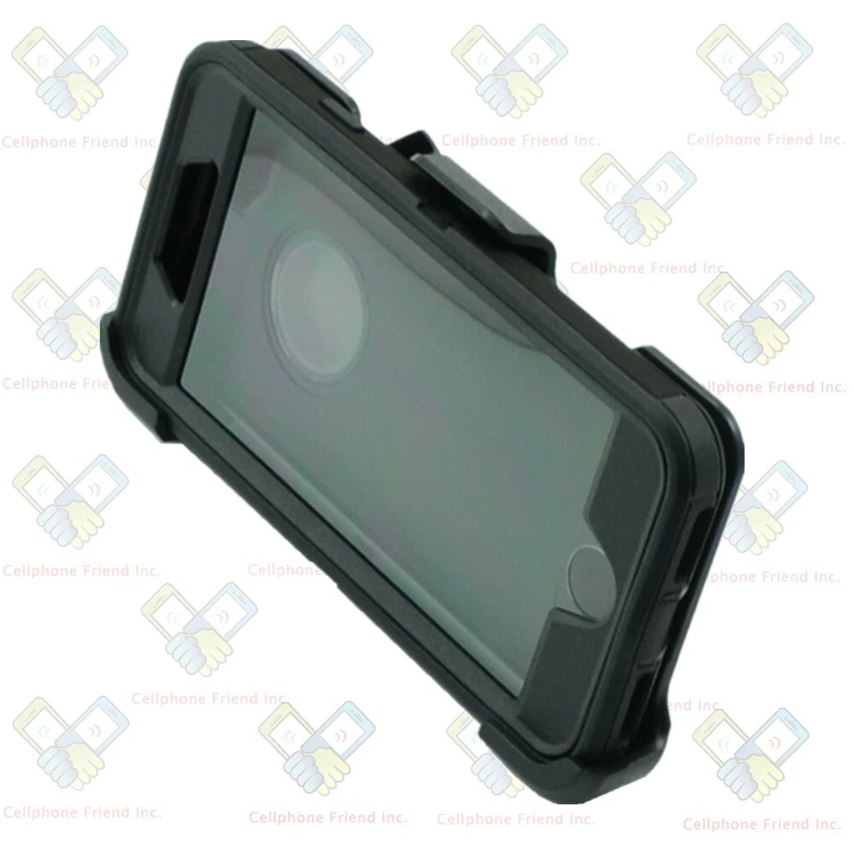 Black For iPhone 7/8 Shockproof Case with Belt Clip Fits Otterbox Defender - Image 3 of 4