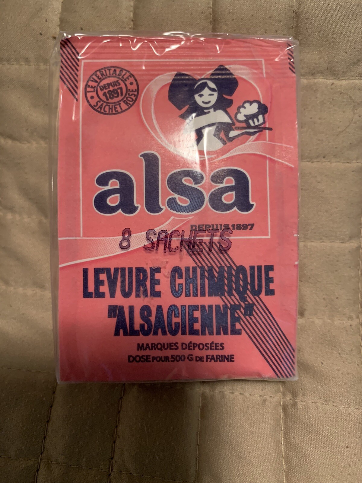 Alsa French Baking Powder For Cakes, 0.38 Ounce, 8 Count, Bakers