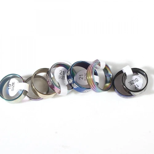 Stainless Steel Rings Men's Fashion Wedding Ring Wholesale 100pcs Bulk Lot Mixed - Picture 3 of 11