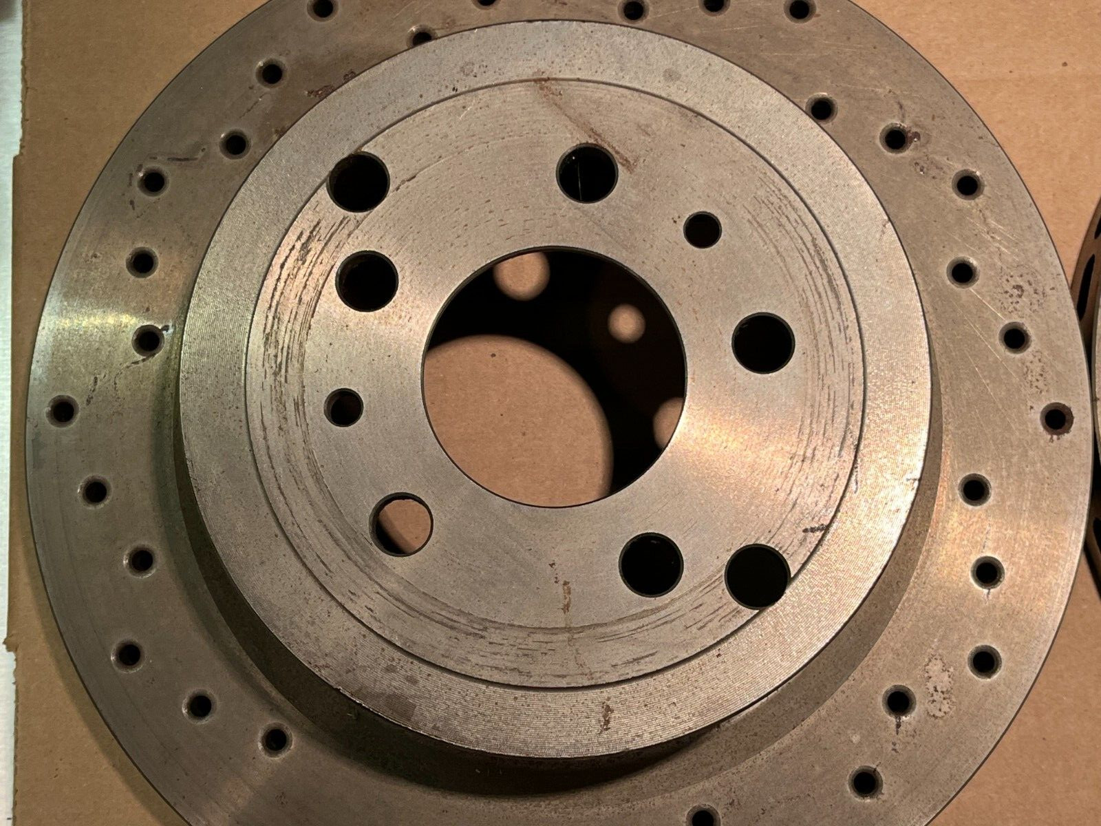 1988-1991 FERRARI TESTAROSSA BREMBO PERFORMANCE BRAKE DISC ROTORS REAR SET- NEW