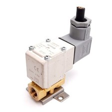 SMC VX214FGXB Solenoid Valve, 2-Way N/C, 24VDC, 0.1MPa to Atmospheric, Rc1/4