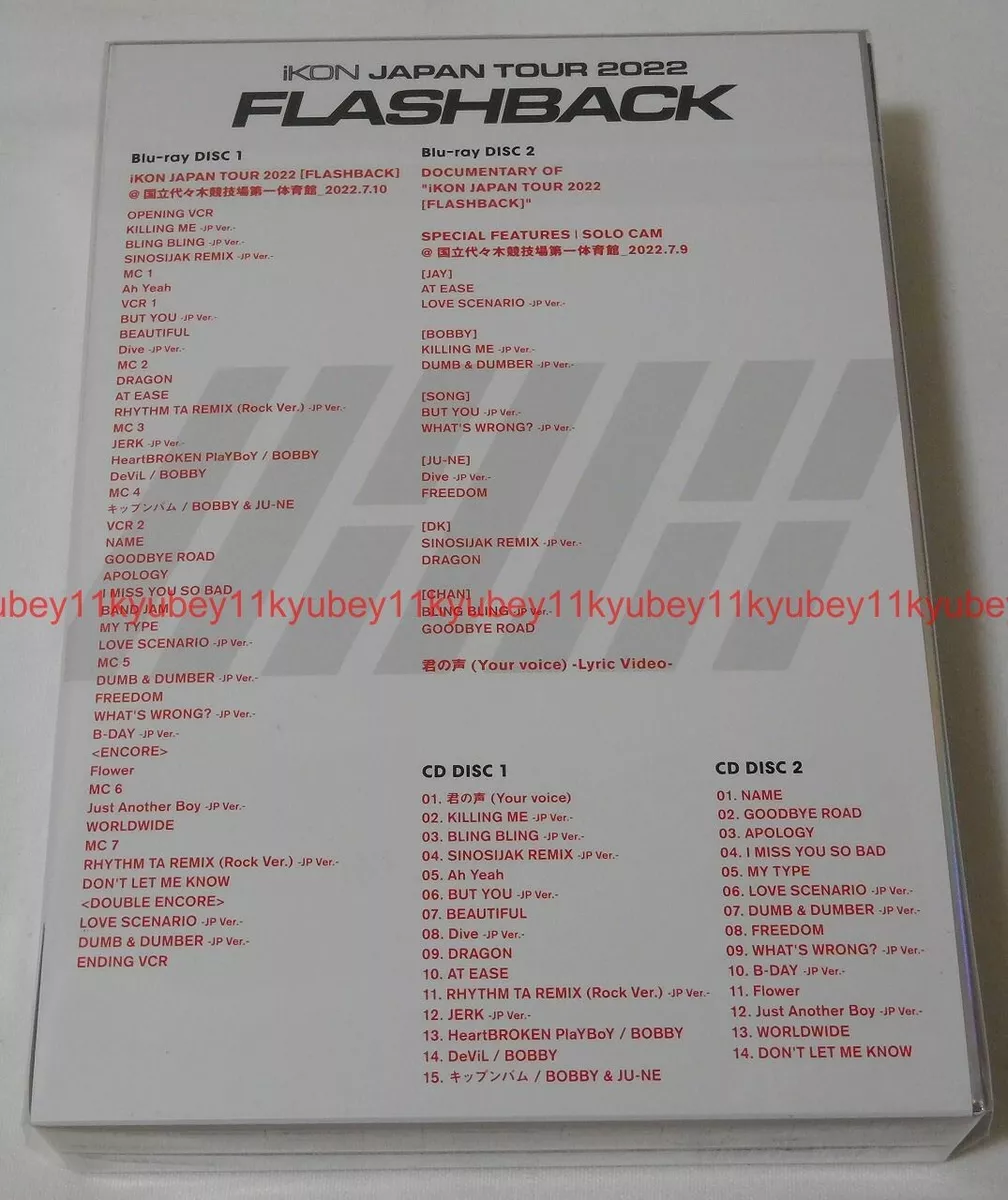 iKON JAPAN TOUR 2022 FLASHBACK First Limited Edition 2 Blu-ray 2 CD AVXY-97153