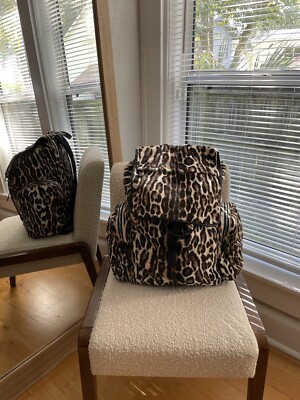 Calvin Klein 205w39nyc Raf Simons Leopard/Cheetah Faux Animal Hair Backpack