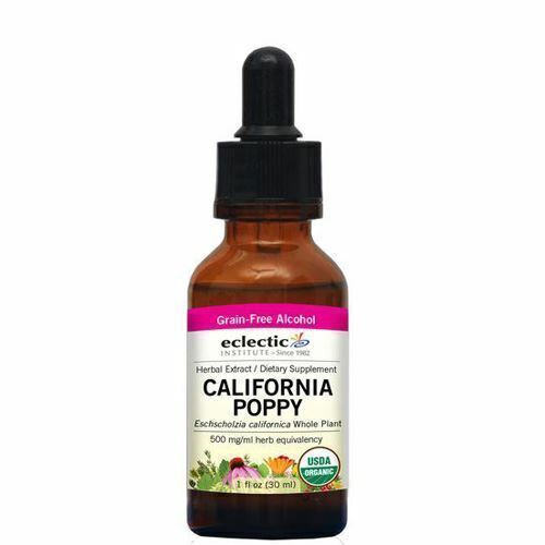 California Poppy 2 Oz with Alcohol By Eclectic Herb - Picture 1 of 1
