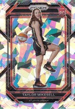 2023 Prizm WNBA CRACKED ICE REFRACTOR R/C #145 Taylor Mikesell - Atlanta Dream
