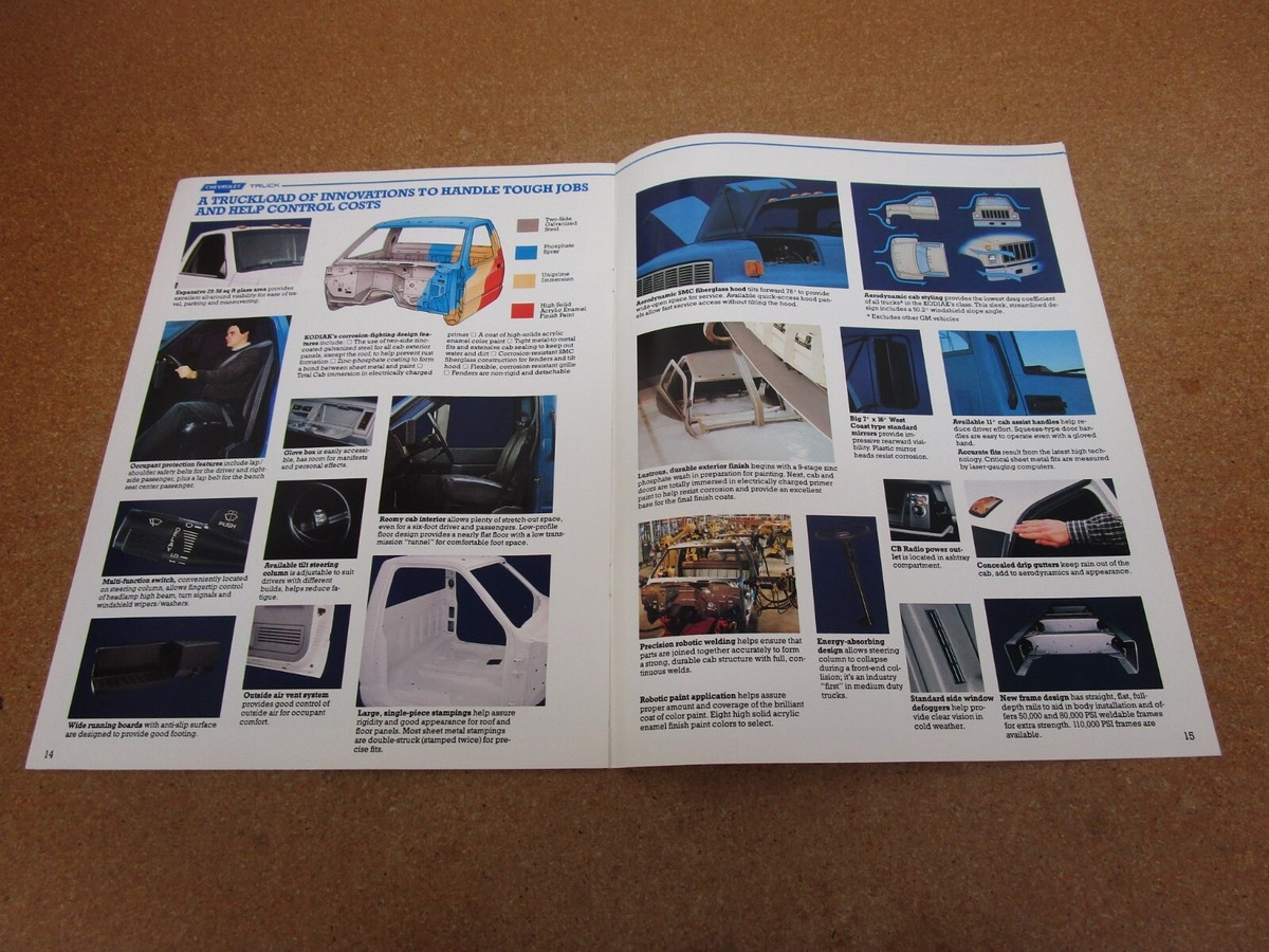 1989 Chevrolet KODIAK truck C50 C60 C70 sales brochure 18 pg